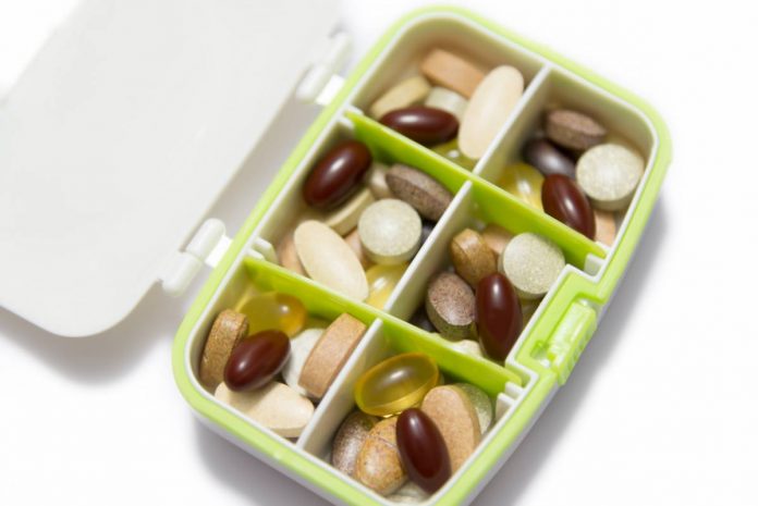 travel supplement routine pill box