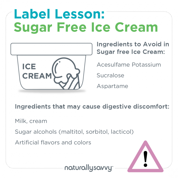 Label Lesson Sugar Free Ice Cream